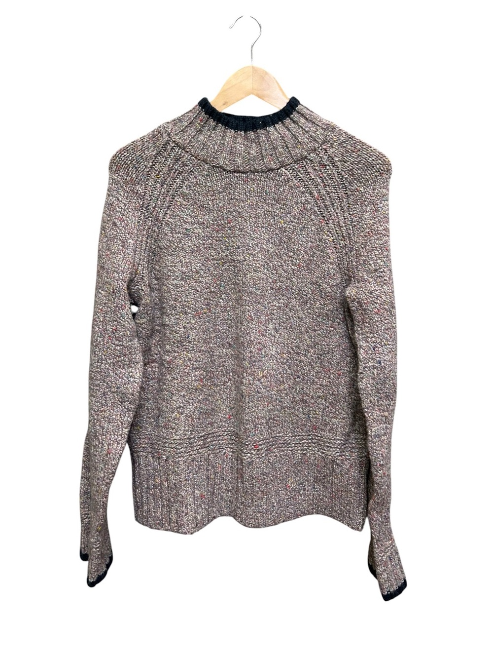 Rachel Zoe Vintage Style Purple Marled Chunky Knit Sweater Size L